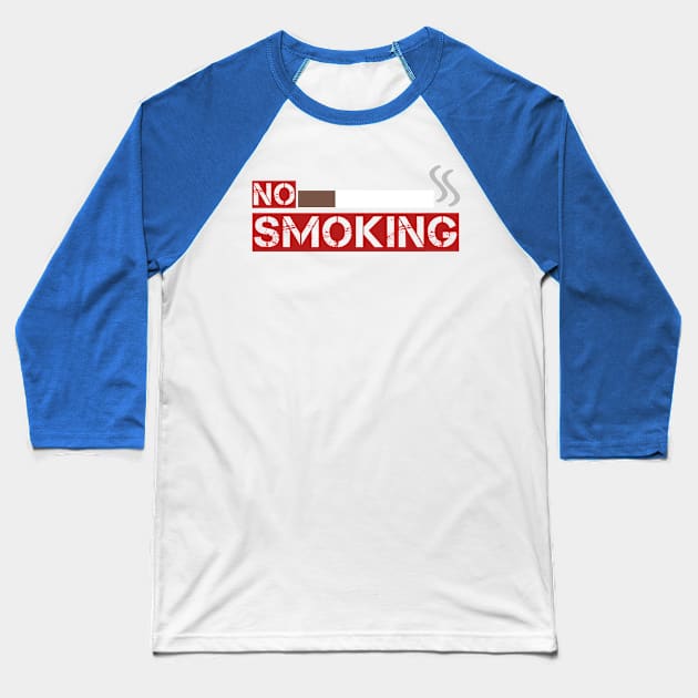 No Smoking Baseball T-Shirt by Menu.D